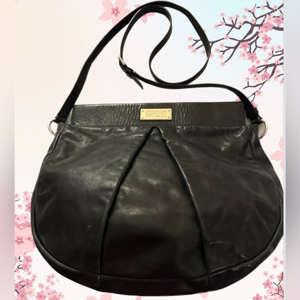 Marc by Marc Jacobs Black Leather Marchive Hilli Hobo Bag